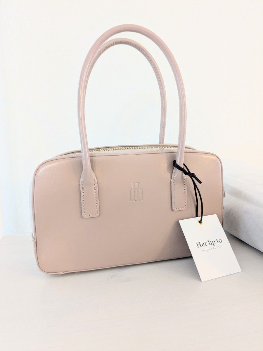 極美品】ハーリップトゥ Trois Logo Mini Boston Bag|Yahoo 極美品】ハーリップトゥ Trois Logo Mini Boston Bag|Yahoo