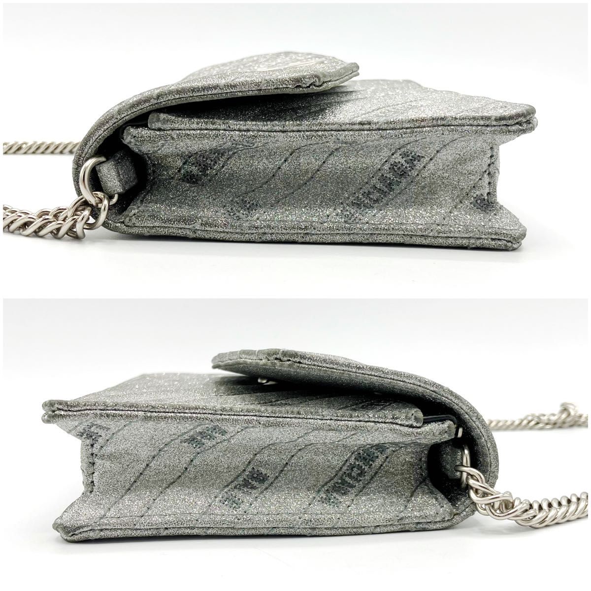 美品】バレンシアガ BALENCIAGA 561507 チェーンウォレット 美品】バレンシアガ BALENCIAGA 561507 チェーンウォレット
