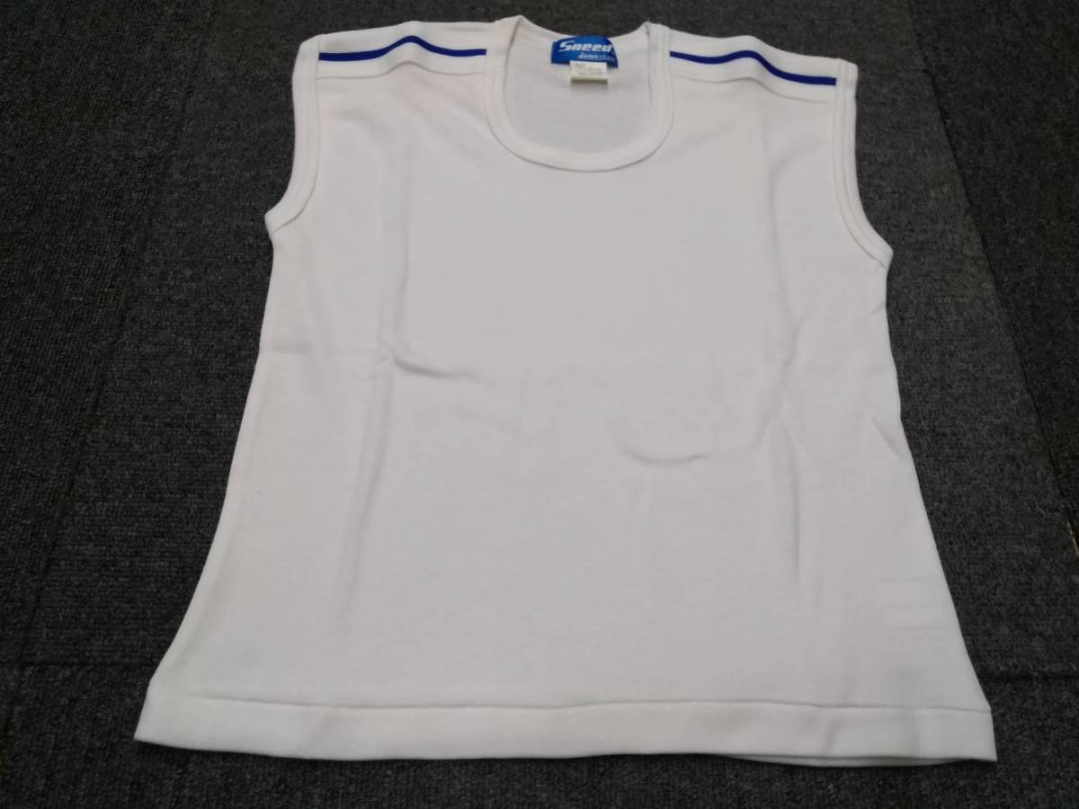 新品 ランニング サイズＪ－９ 白×青◆Ｓｎｅｅｄ◆半袖トレシャツ◆体操着◆運動着◆トレーニングウェア◆スポーツウェア◆①