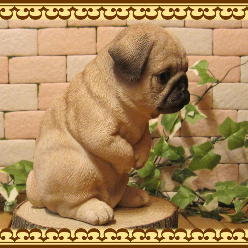  dog. ornament ... none dog Pug real . dog. ornament ... fi gear objet d'art gardening front door resin ceramics 