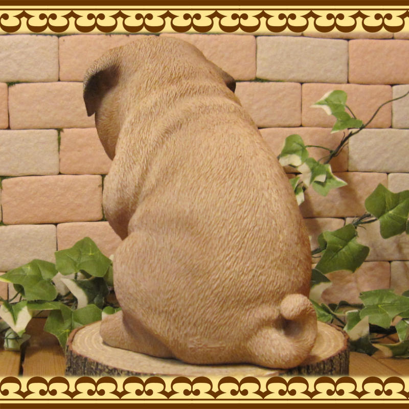  dog. ornament ... none dog Pug real . dog. ornament ... fi gear objet d'art gardening front door resin ceramics 