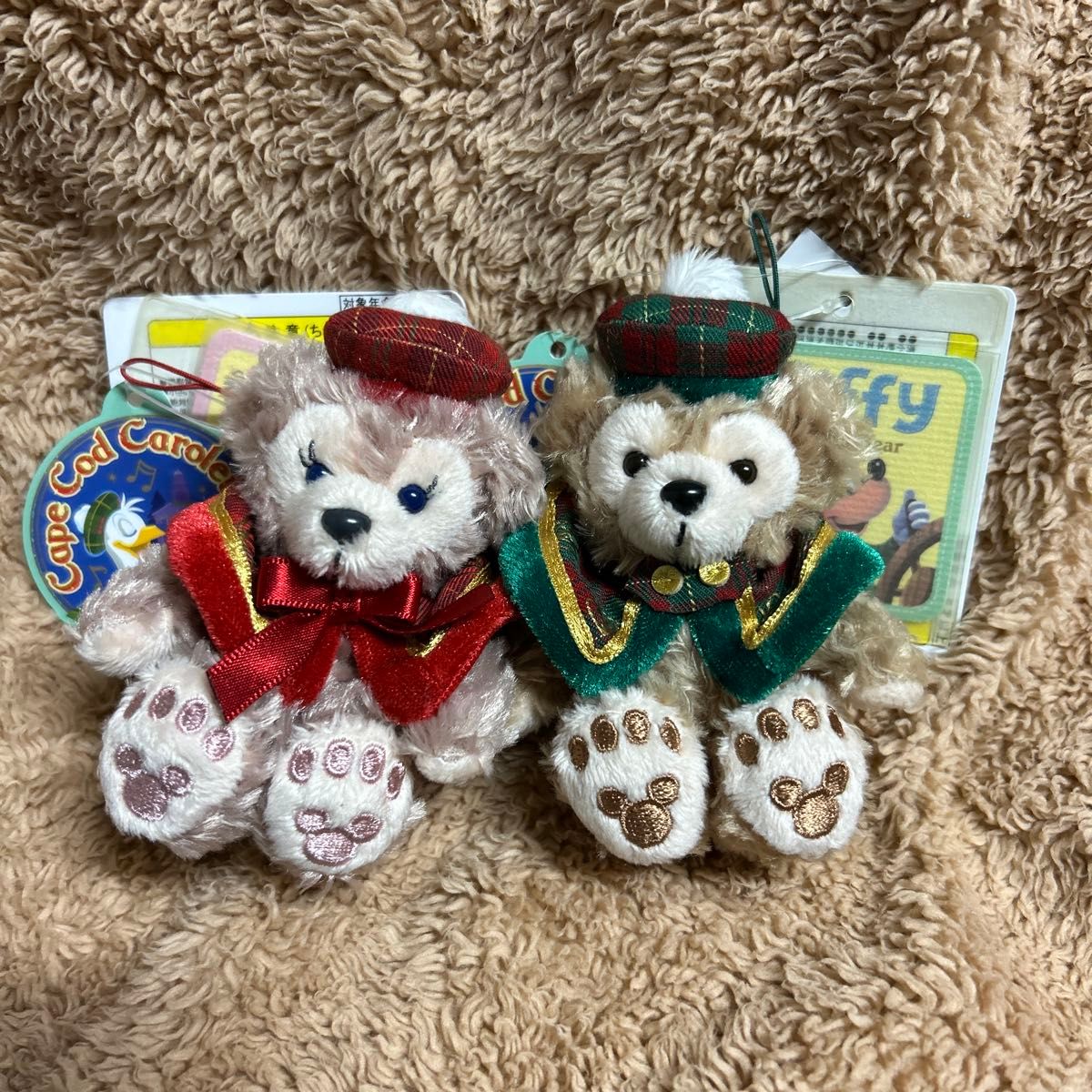 ディズニーシー ダッフィー フレンズ ダッフィー シェリーメイ クリスマスストラップ 2個セット 未使用 ディズニーシー ダッフィー フレンズ ダッフィー シェリーメイ クリスマスストラップ 2個セット 未使用