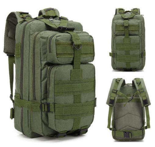 ミリタリー リュック アウトドア 登山 リュックサック メンズ レディース 大容量 未使用 新品 多収納 旅行 防災 防水 撥水 背面 グリーン