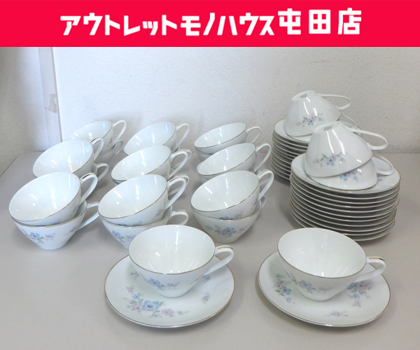 レトロ ノリタケ のばな カップ＆ソーサー 24客セット 花柄 金彩 Noritake 札幌市 屯田店