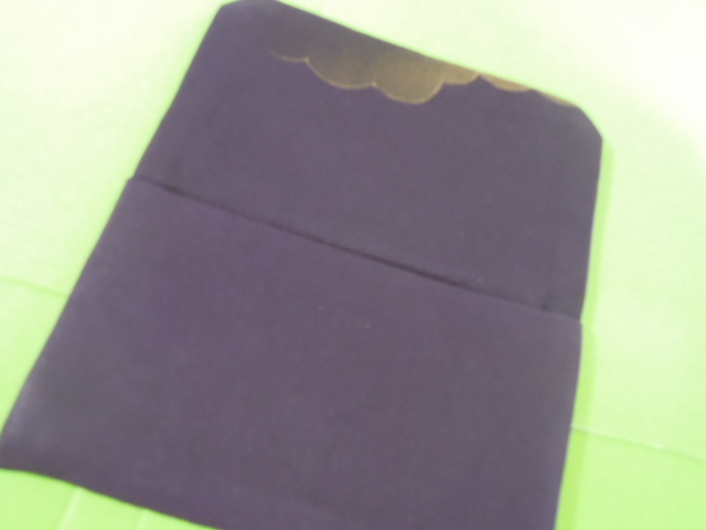  beads inserting .. sack dark purple color * gold paint. stylish pattern * case silk ground * handmade 