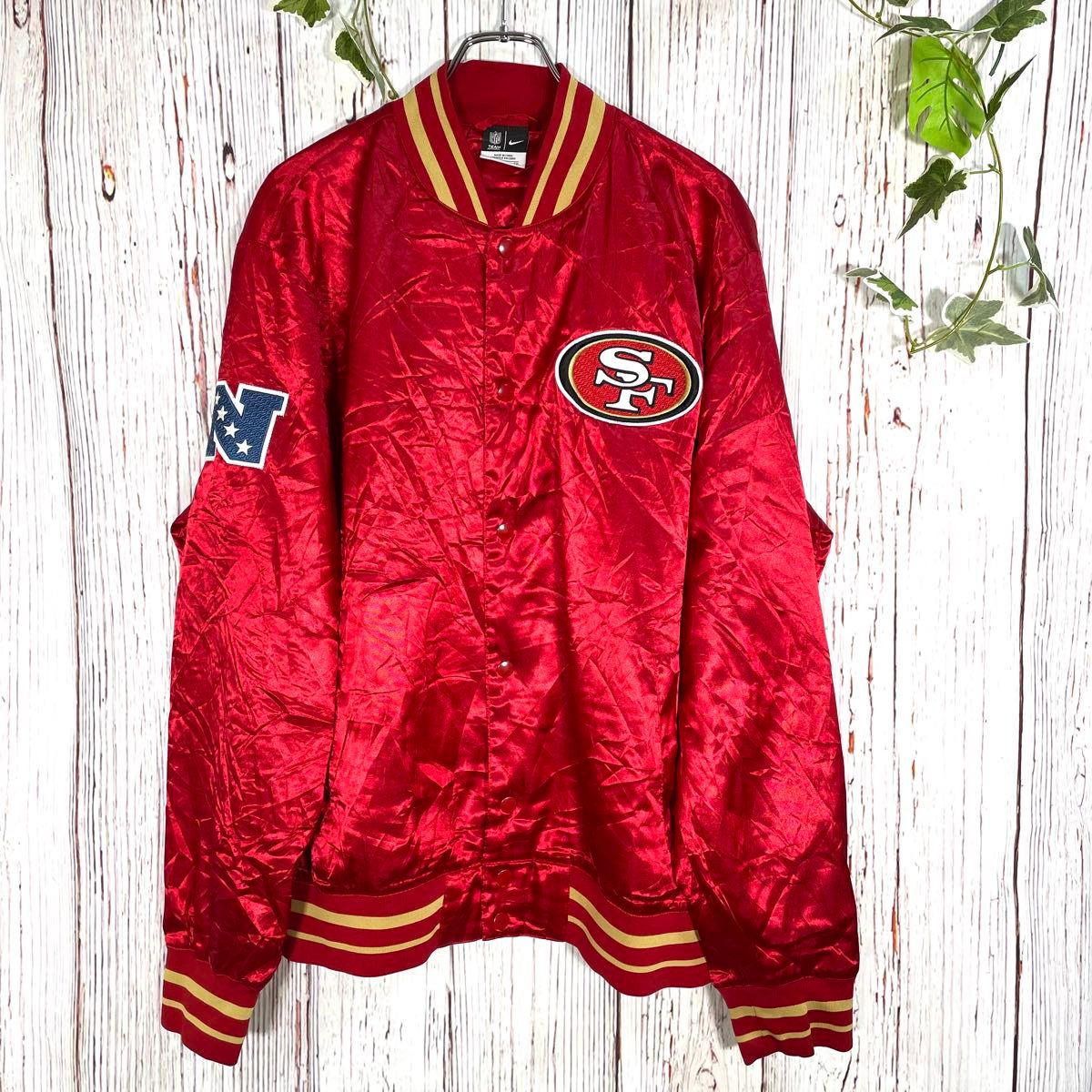 希少】NFL NIKE ナイキ スタジャン ブルゾン コーチジャケット 希少】NFL NIKE ナイキ スタジャン ブルゾン コーチジャケット