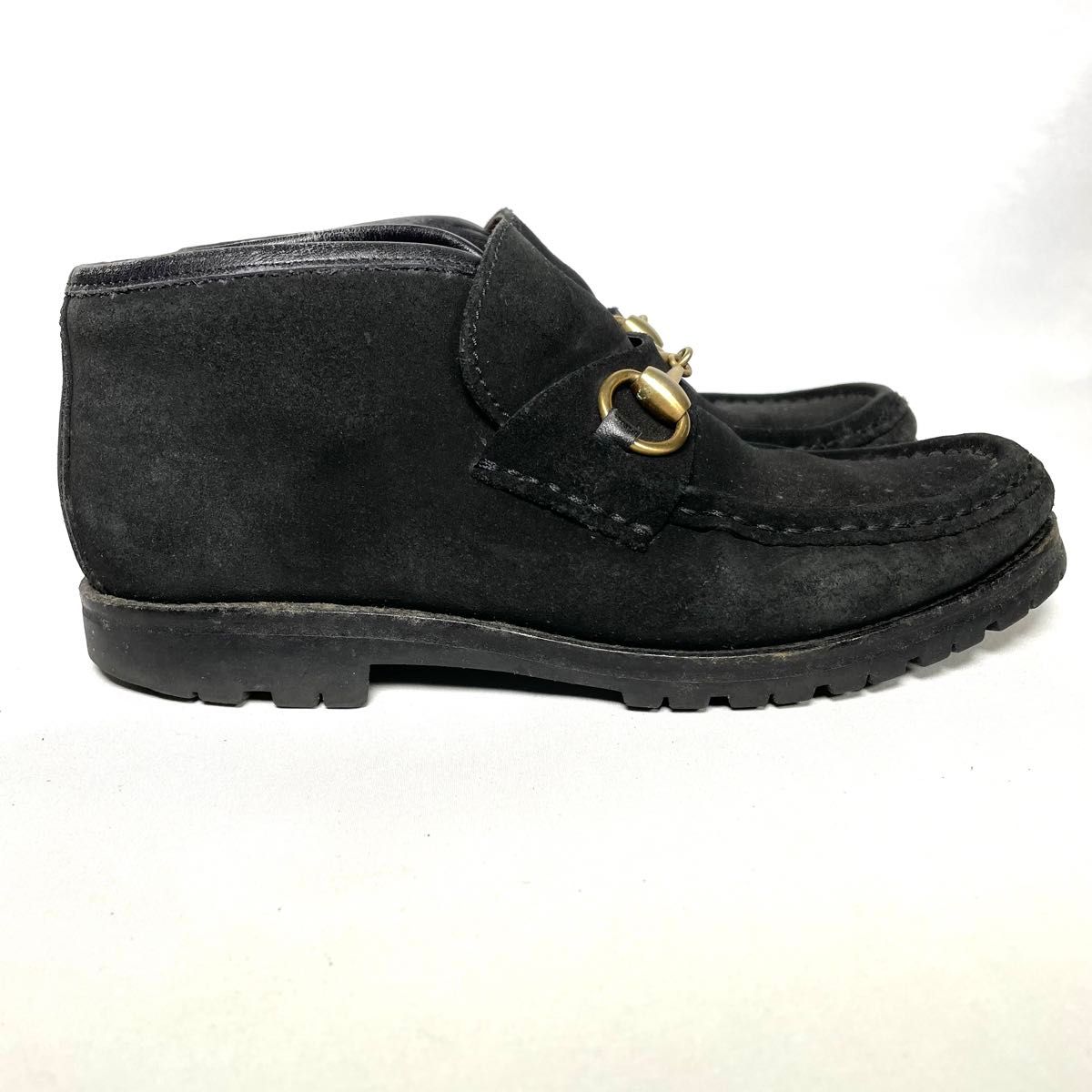 人気】GUCCI グッチ ビットローファー 黒 スエード ハイカット 人気】GUCCI グッチ ビットローファー 黒 スエード ハイカット