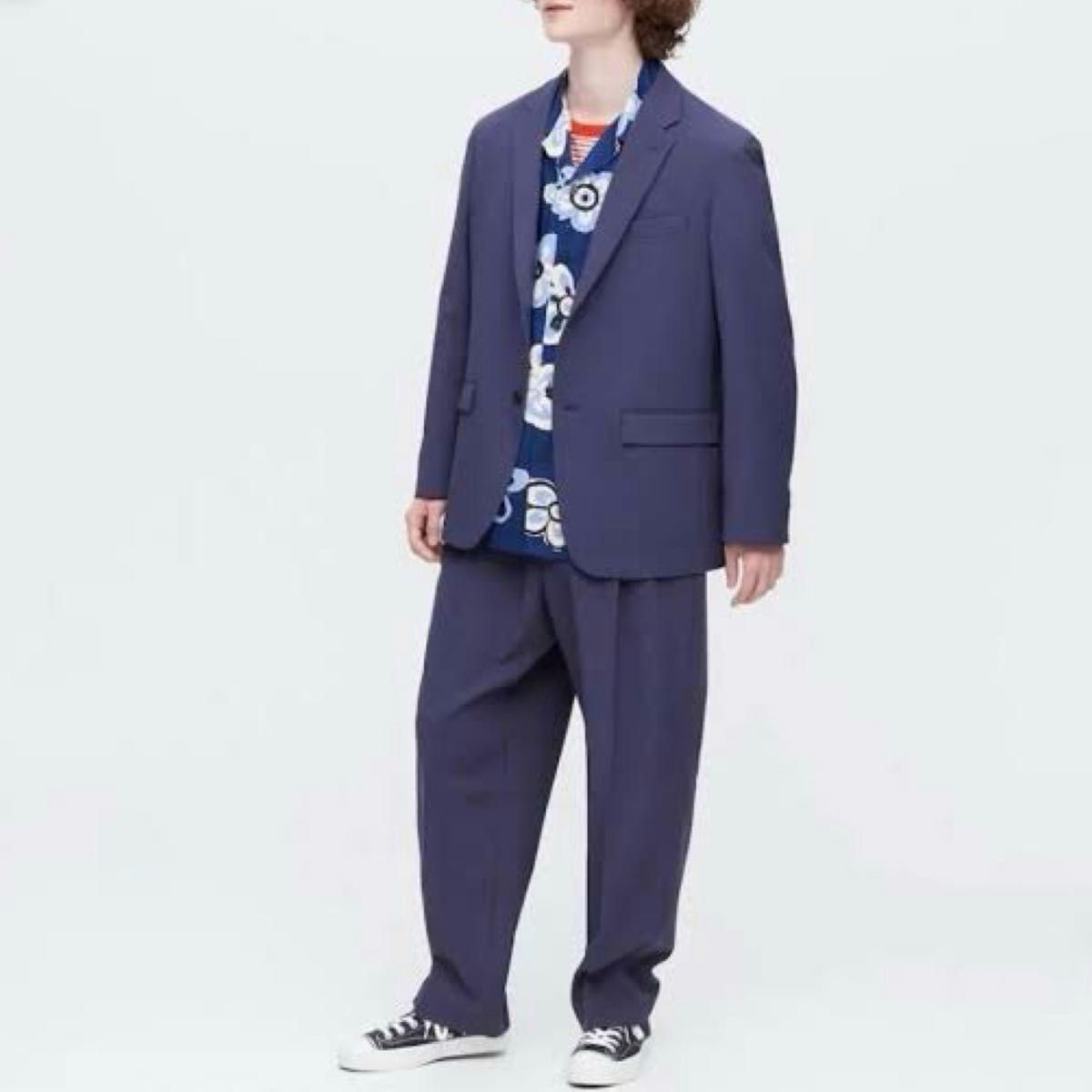 新品 UNIQLO + MARNI テーラードジャケット ワイドフィット 新品 UNIQLO + MARNI テーラードジャケット ワイドフィット