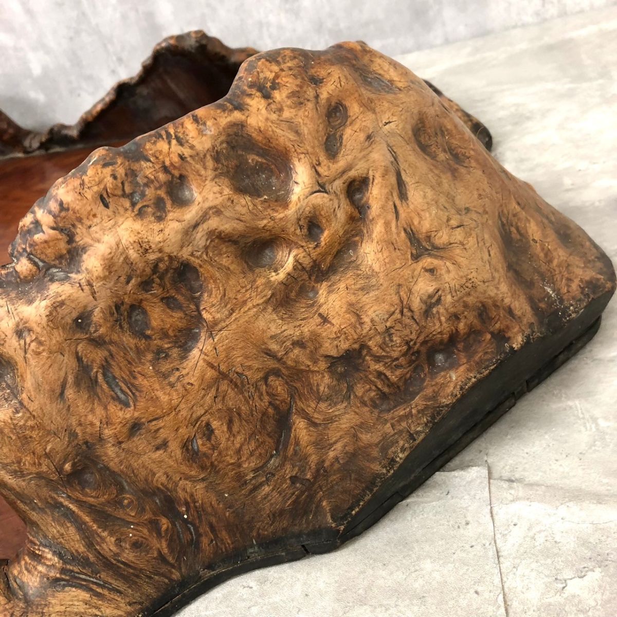 天然木 最長辺約90cm 木製 切り株 台座 飾台 盆栽台 花台 石置き 天然木 最長辺約90cm 木製 切り株 台座 飾台 盆栽台 花台 石置き
