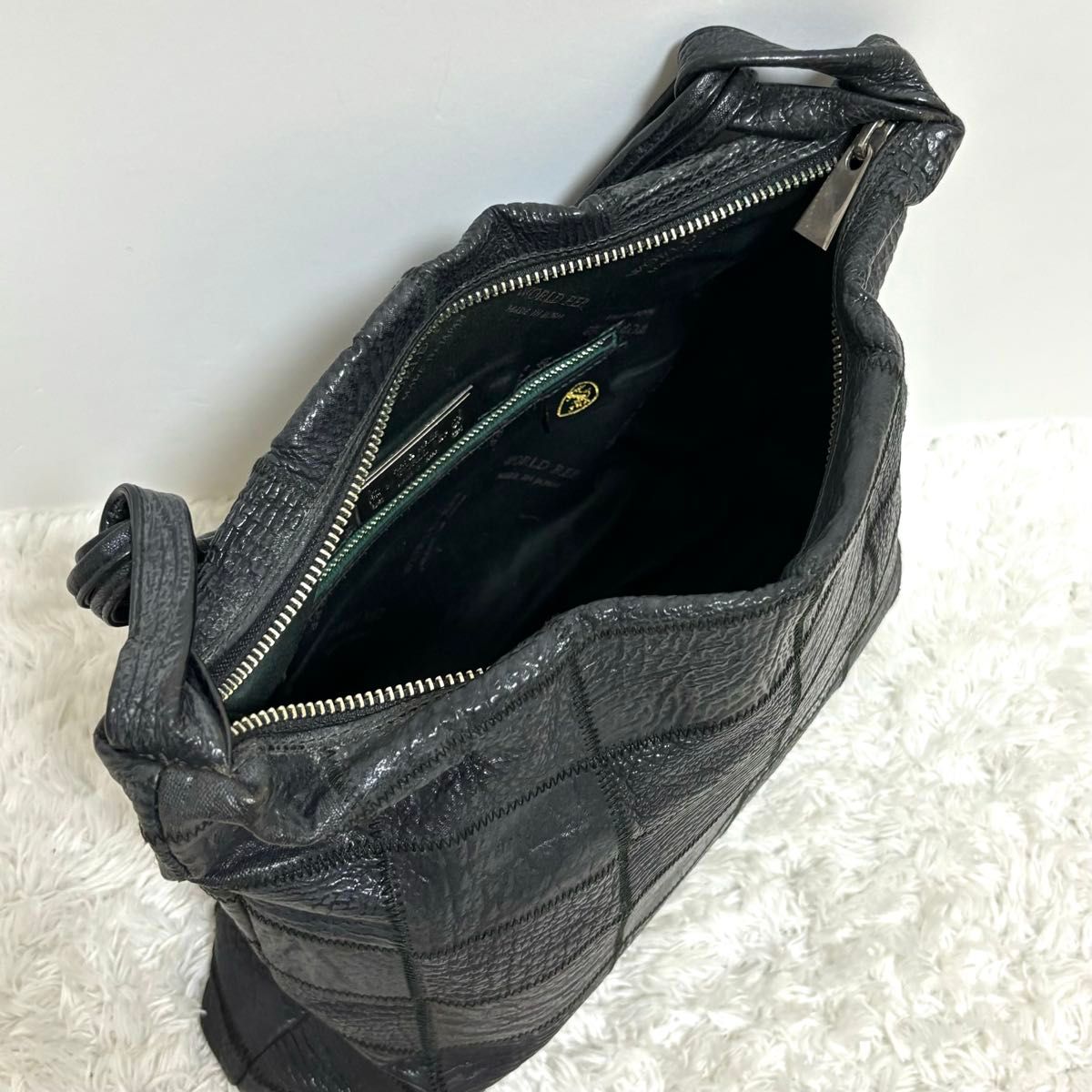 希少】 高級 JRA認定 WORLD REP シャークスキン トートバッグ 希少】 高級 JRA認定 WORLD REP シャークスキン トートバッグ