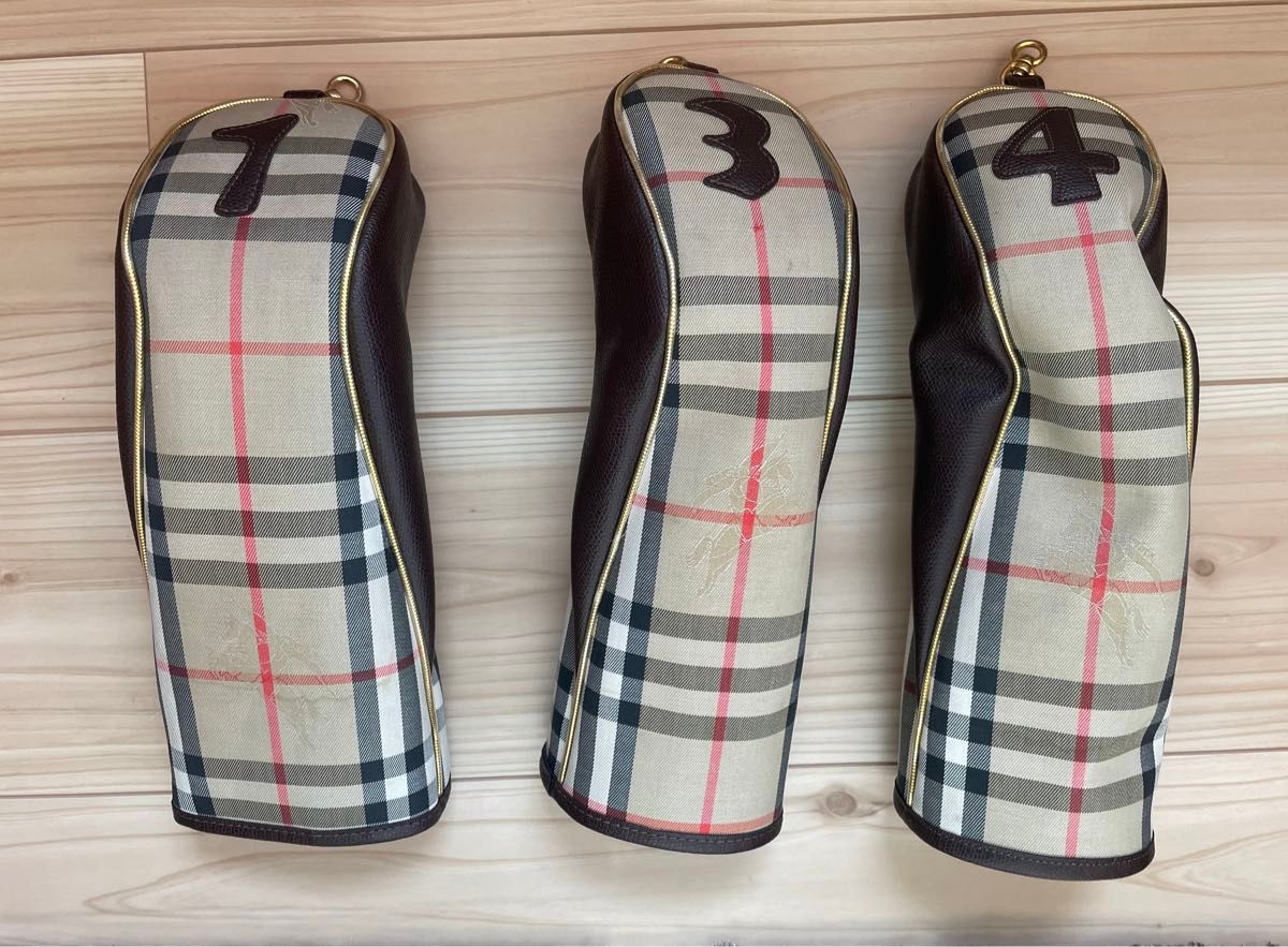 Burberry ゴルフ Burberry バーバリー ゴルフヘッドカバー 1 3 4W カテゴリー変更