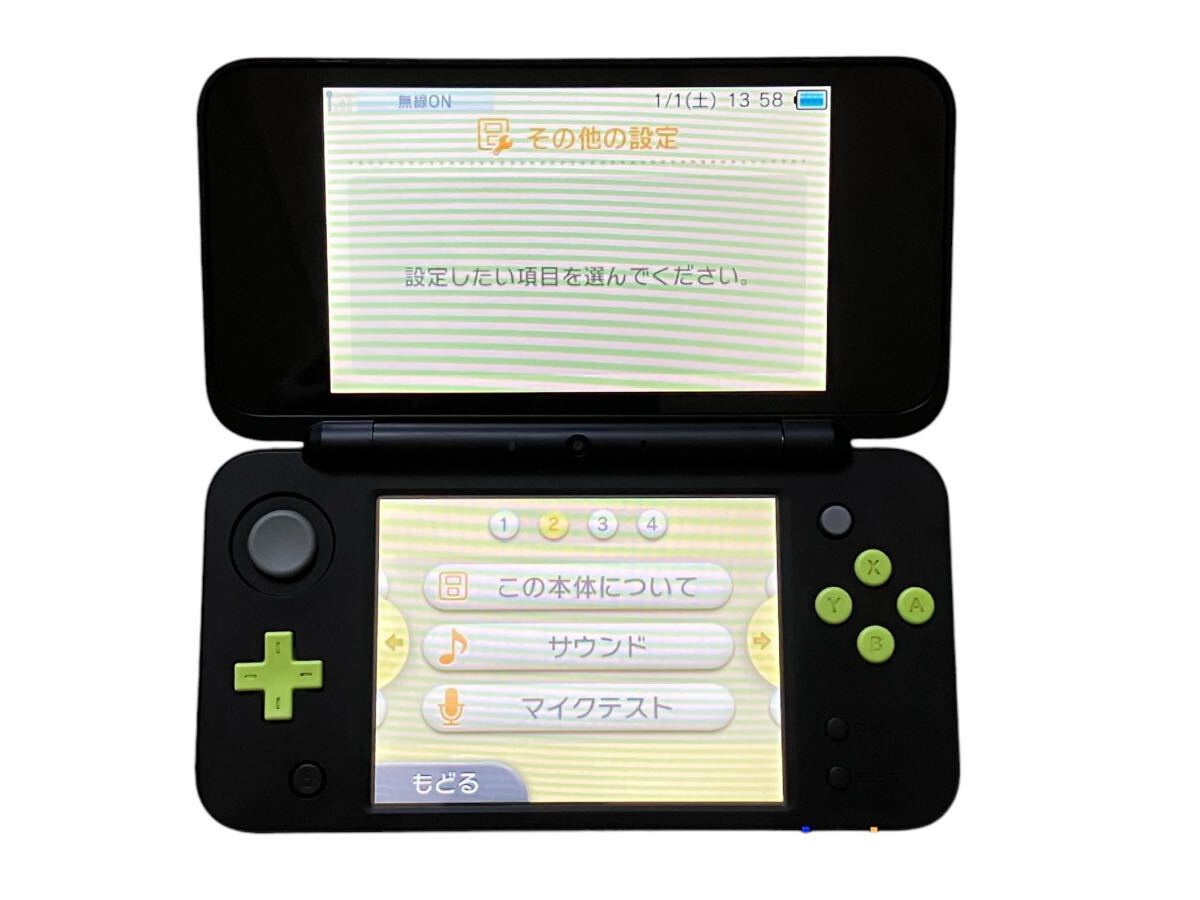 今季一番 動作確認済】 Nintendo 任天堂 Newニンテンドー2DS LL ブラック ニンテンドー3DS LL本体