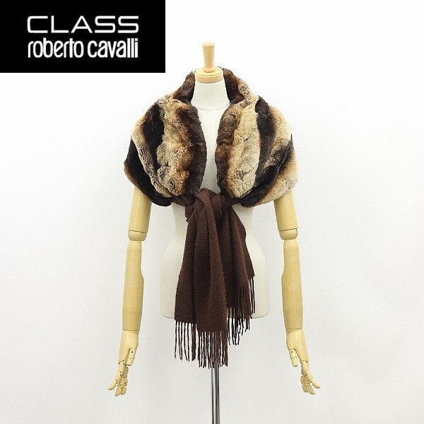 ロベルトカヴァリ] STOLE クラスロベルトカヴァリ ウールカシミヤ