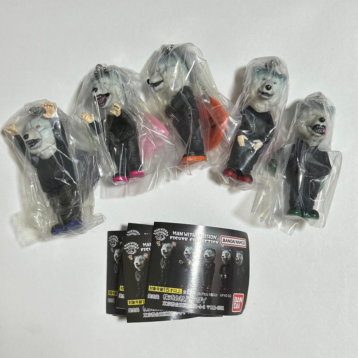 ガチャ MAN WITH A MISSION FIGURE COLLECTION 全5種 コンプ ガチャ MAN WITH A MISSION FIGURE COLLECTION 全5種 コンプ