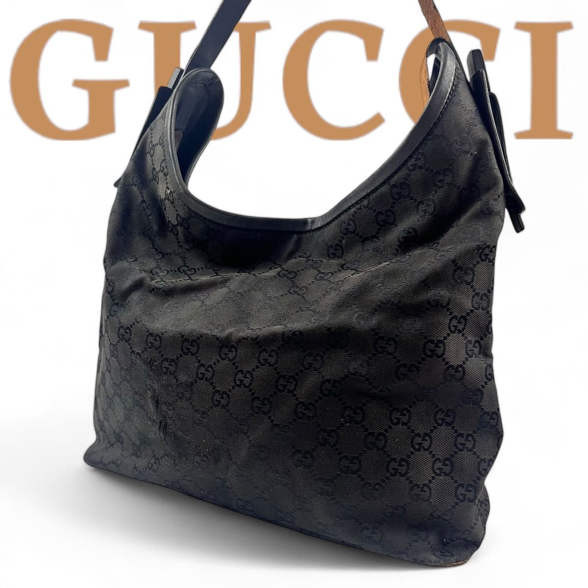 GUCCI グッチ ワンショルダーバッグ 三日月 ハーフムーン GG柄 GUCCI グッチ ワンショルダーバッグ 三日月 ハーフムーン GG柄