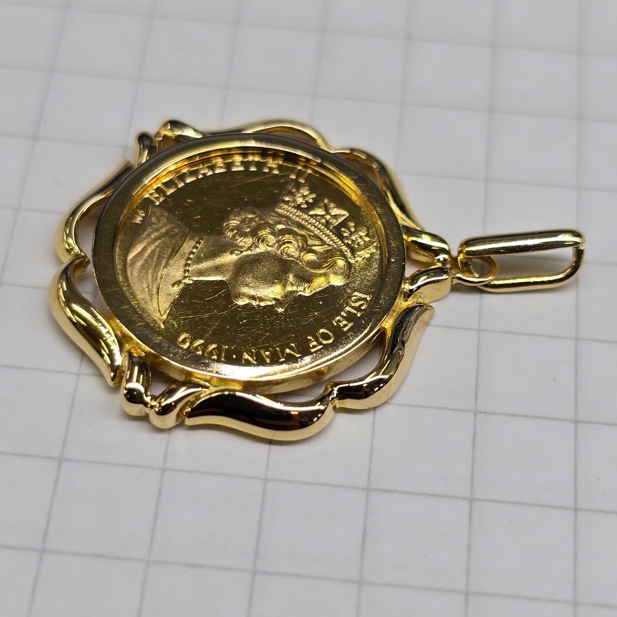 24金エリザベスコインペンダントトップ(3 9g) 金貨 コイン K18 24金エリザベスコインペンダントトップ(3 9g) 金貨 コイン K18