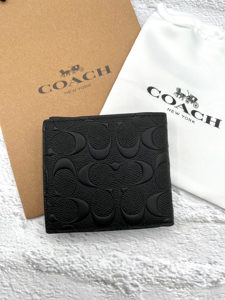 【国内発】コーチ エンボス CX139 二つ折り財布 未使用品 コーチcoach二つ折り財布メンズ エンボス|Yahoo
