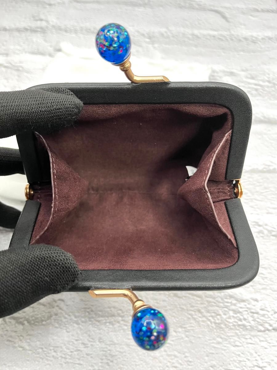 未使用 COACH キスロック がま口 コインケース ブラック 小銭 未使用 COACH キスロック がま口 コインケース ブラック 小銭