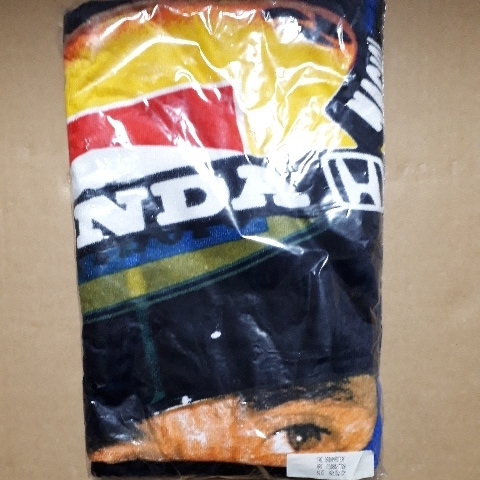 AYRTON SENNA アイルトン セナ 1987年 F1大判バスタオル 未使用　②.._画像7