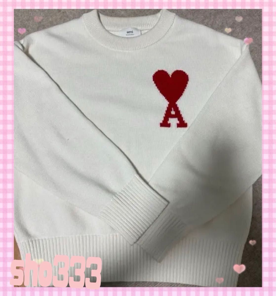 ↓↓再々値下げ 人気完売の白 #AMIPARIS アミパリス セーター ↓↓再々値下げ 人気完売の白 #AMIPARIS アミパリス セーター