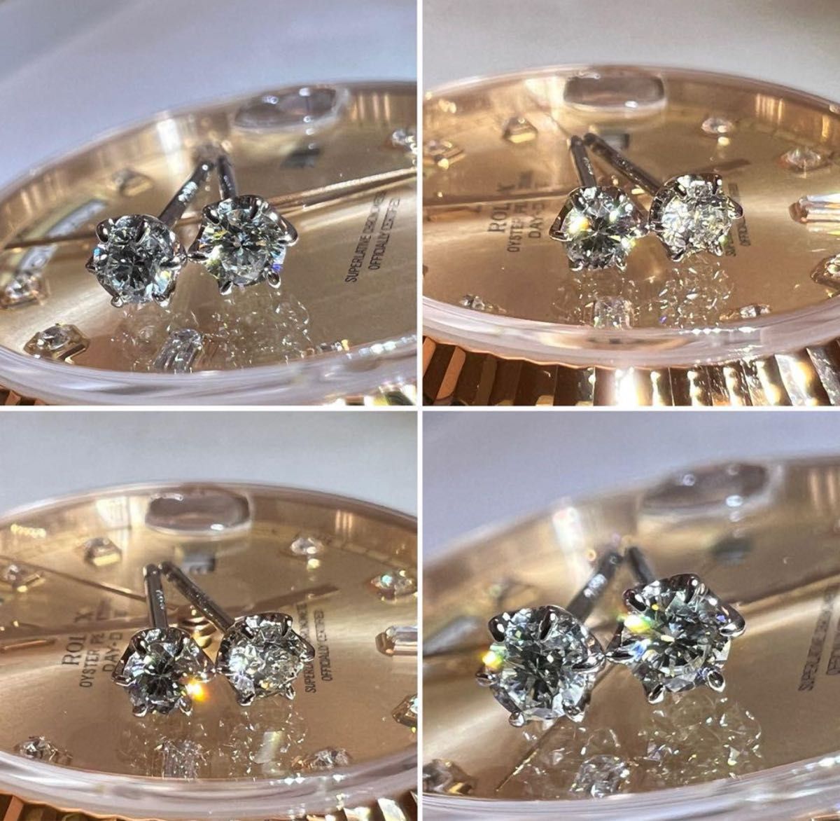 極照金庫ストック品 】ダイヤモンド プラチナ ピアス 両耳用 極照金庫ストック品 】ダイヤモンド プラチナ ピアス 両耳用