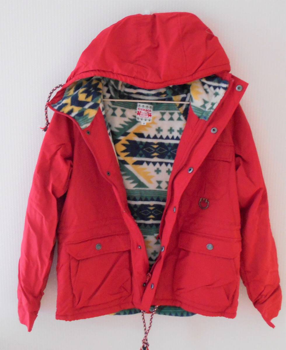 [ new goods ] Titicaca lady's Mod's Coat M size red 