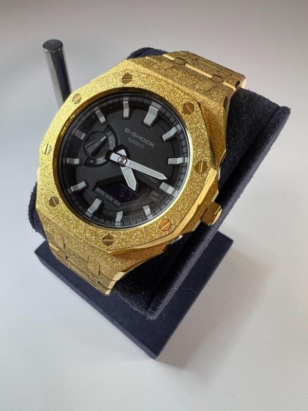 G-SHOCK GA-2100 2110フロステッド加工 カシオーク カスタム③ G-SHOCK GA-2100 2110フロステッド加工 カシオーク カスタム③