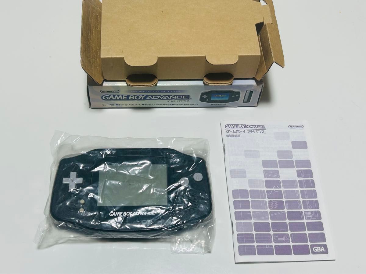 Nintendo ゲームボーイアドバンス 箱・取説付き GBA ブラック Nintendo ゲームボーイアドバンス 箱・取説付き GBA ブラック