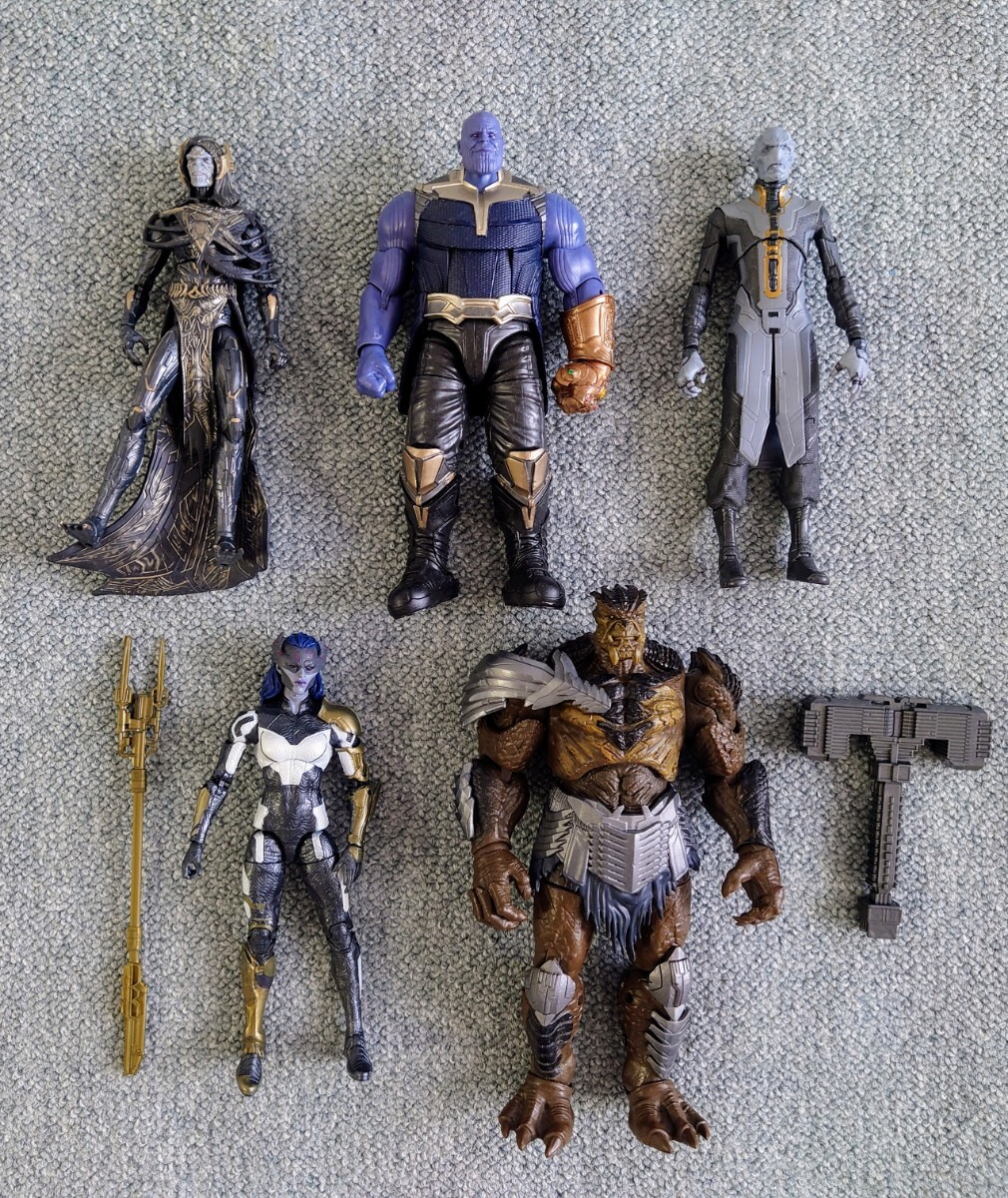 開封品】マーベルレジェンド サノス、ブラックオーダー 5体 開封品】マーベルレジェンド サノス、ブラックオーダー 5体