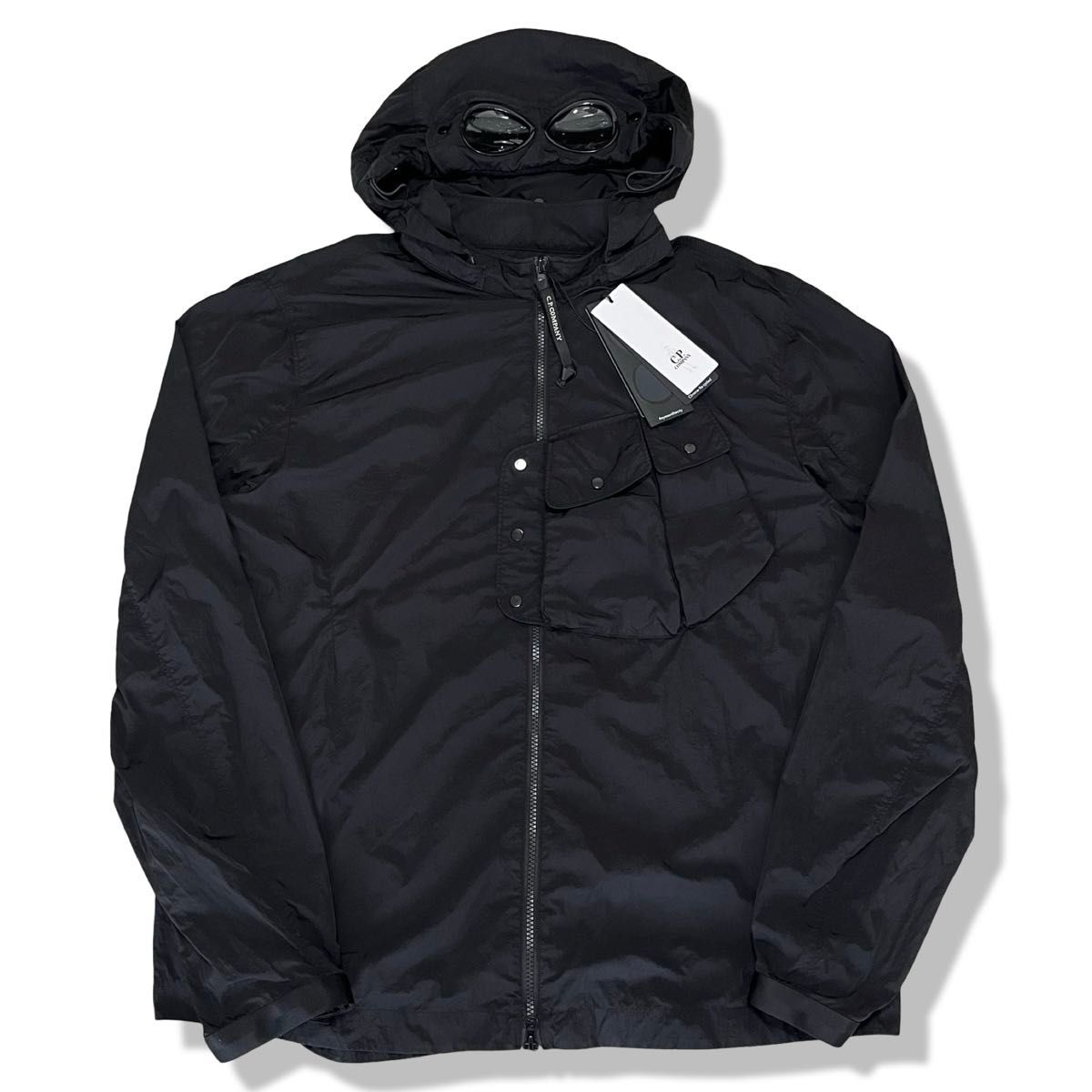 新品】C P COMPANY CHROME-R ゴーグルジャケット ブラック 2XL 新品】C P COMPANY CHROME-R ゴーグルジャケット ブラック 2XL