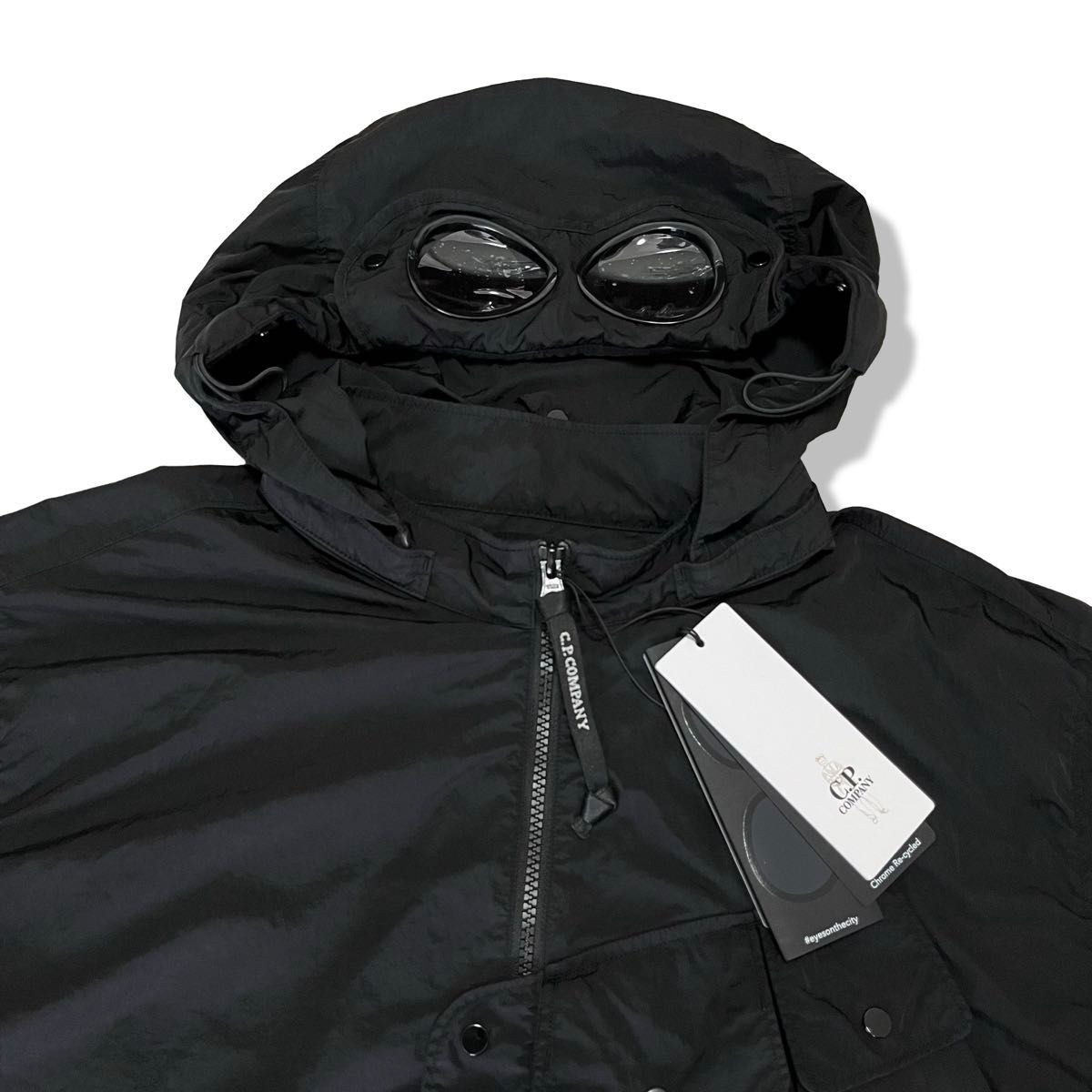新品】C P COMPANY CHROME-R ゴーグルジャケット ブラック 2XL 新品】C P COMPANY CHROME-R ゴーグルジャケット ブラック 2XL