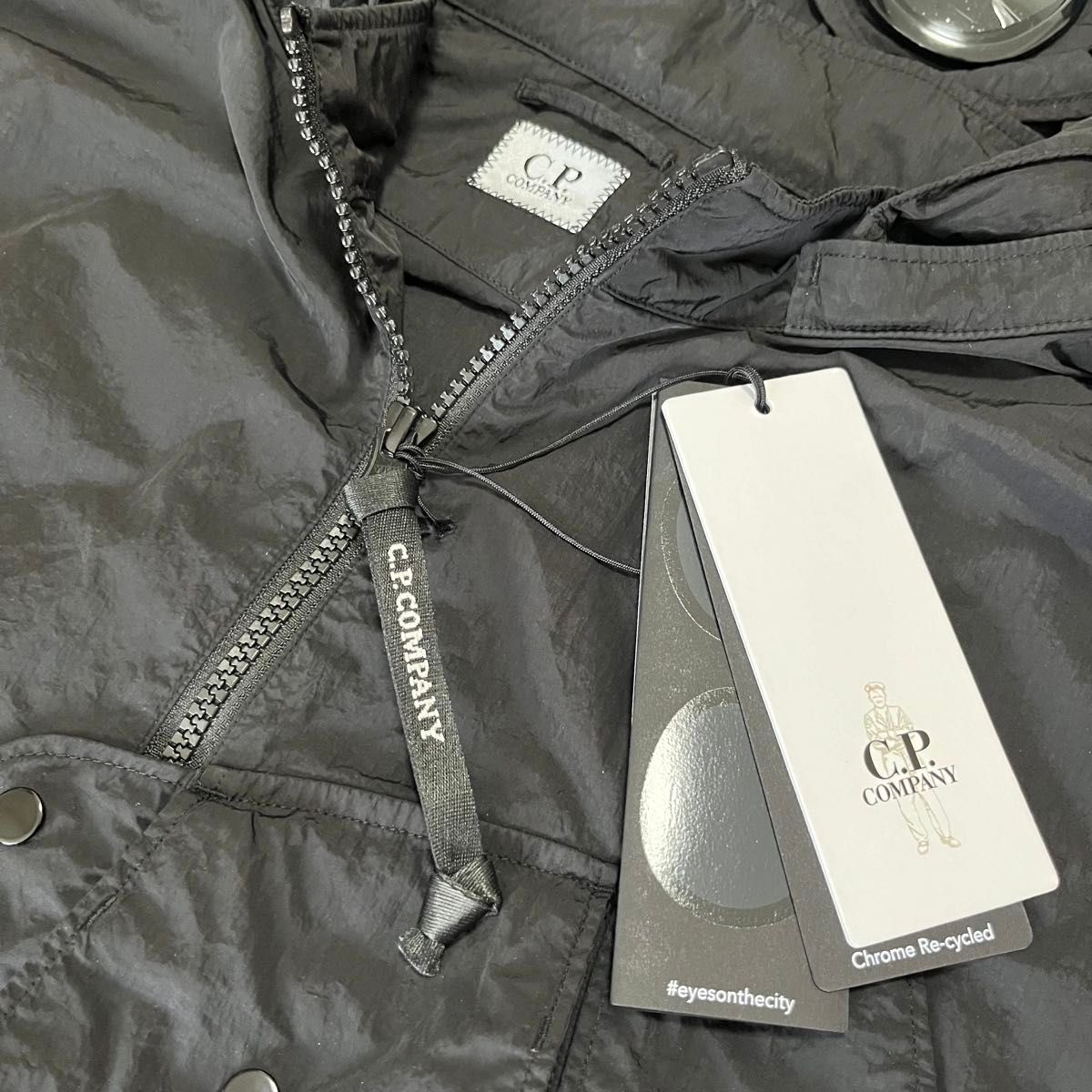 新品】C P COMPANY CHROME-R ゴーグルジャケット ブラック 2XL 新品】C P COMPANY CHROME-R ゴーグルジャケット ブラック 2XL
