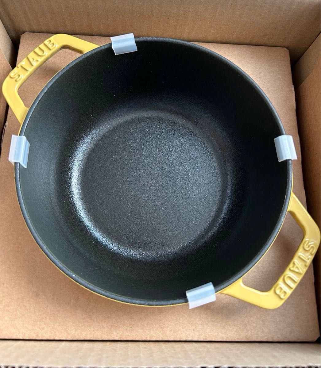 ストウブ Wa-NABE マーガレット S シトロン16cm ブラスノブ ストウブ Wa-NABE マーガレット S シトロン16cm ブラスノブ