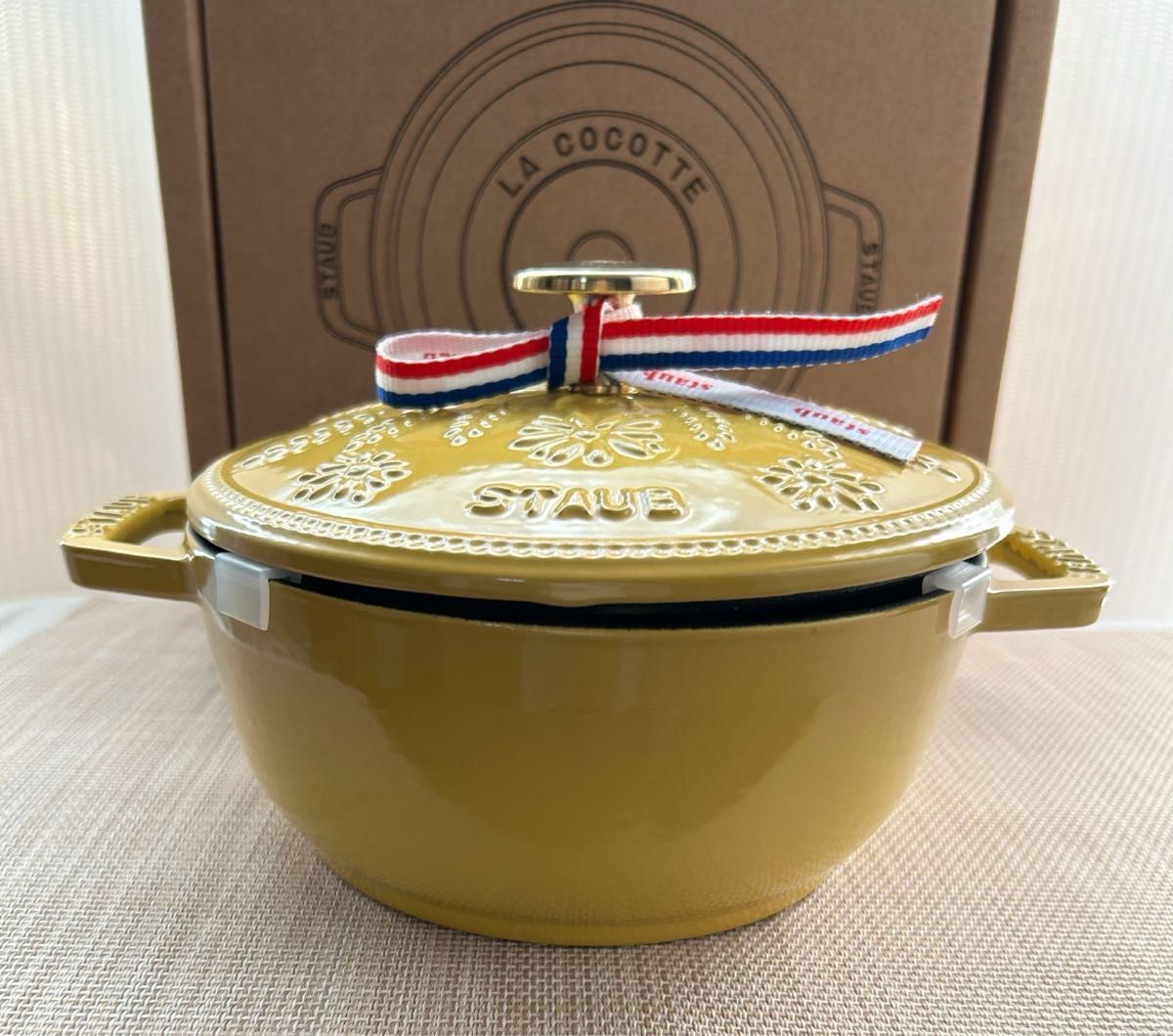 ストウブ Wa-NABE マーガレット S シトロン16cm ブラスノブ ストウブ Wa-NABE マーガレット S シトロン16cm ブラスノブ