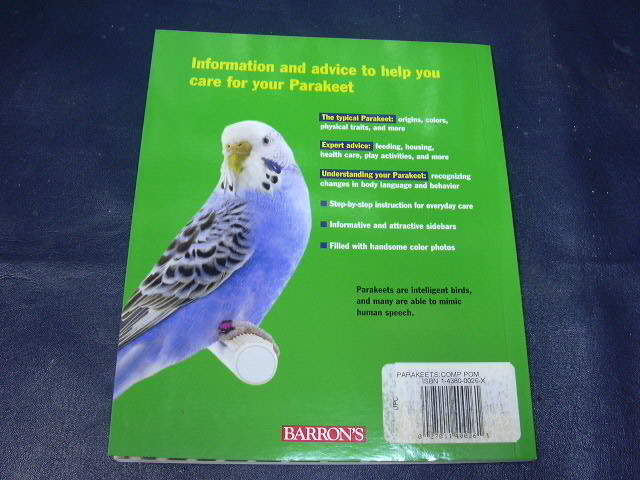 ■() Parakeets A Complete Pet Owner's Manual 洋書 セキセイインコ_画像5