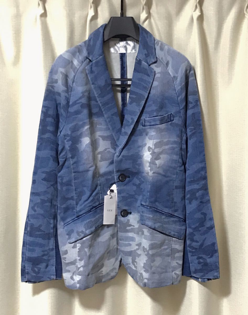 【新品】L.H.P 別注 AKM Contemporary エイケイエム Camouflage JogJacket L 定価18,144円 カモフラ スウェット ジャケット インディゴ