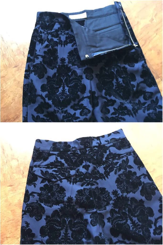[ новый товар такой же ]TOGA брюки size 0 темно-синий / тигр u The - конический цветочный принт 