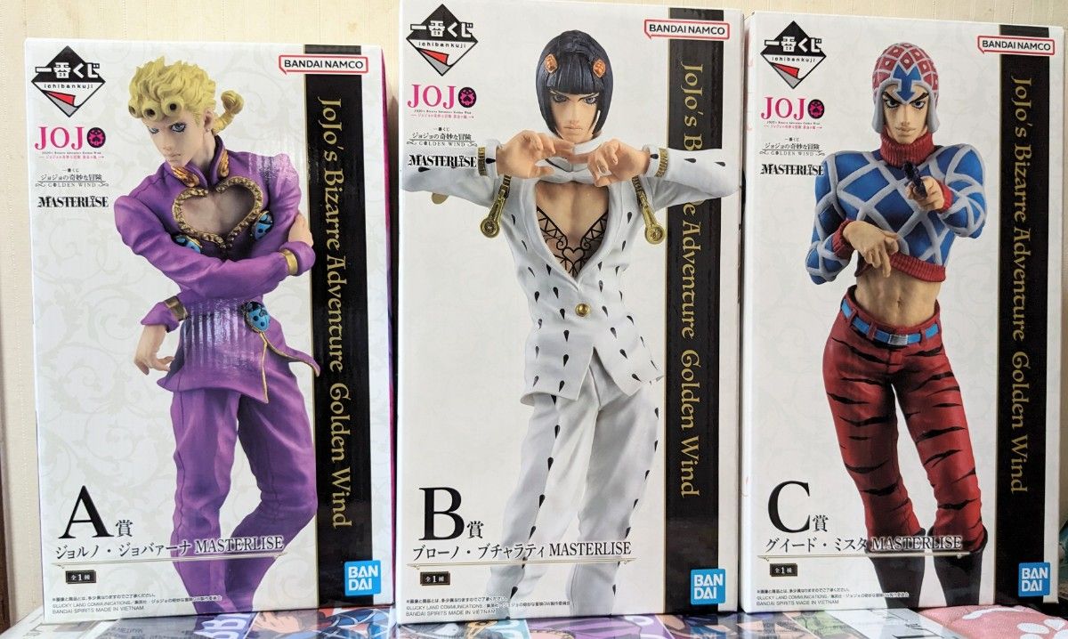 一番くじ ジョジョの奇妙な冒険 GOLDEN WIND A賞&B賞&C賞 一番くじ ジョジョの奇妙な冒険 GOLDEN WIND A賞&B賞&C賞