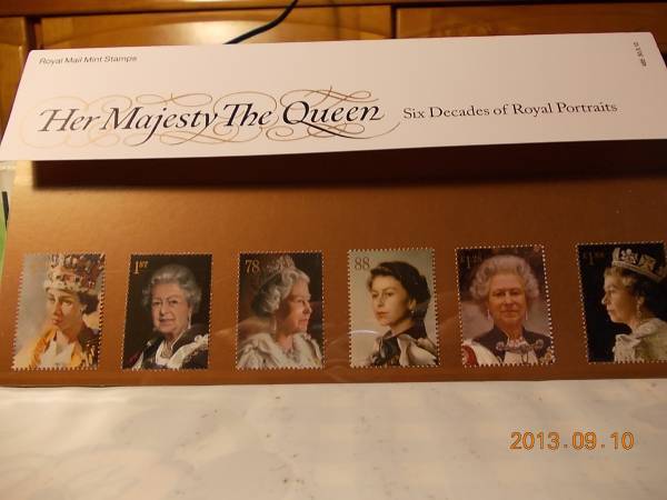★英国切手 Her Majesty The Queen Presentation Pack 6枚セット 未使用_画像1