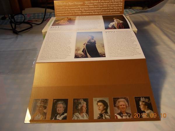 ★英国切手 Her Majesty The Queen Presentation Pack 6枚セット 未使用_画像2