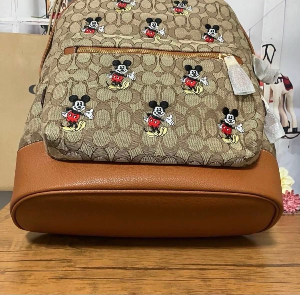 大人気 【DISNEY X COACH】バックパック シグネチャー ジャ 大人気 【DISNEY X COACH】バックパック シグネチャー ジャ