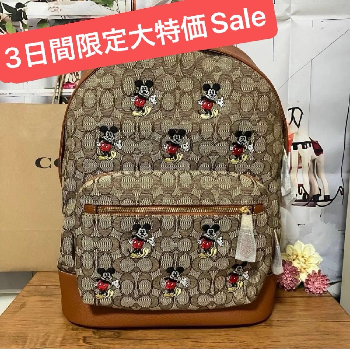 大人気 【DISNEY X COACH】バックパック シグネチャー ジャ 大人気 【DISNEY X COACH】バックパック シグネチャー ジャ