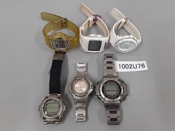 1002U76　腕時計　ジャンク品　おまとめ6点　CASIO カシオ　G-SHOCK　Baby-G など　※動作未確認