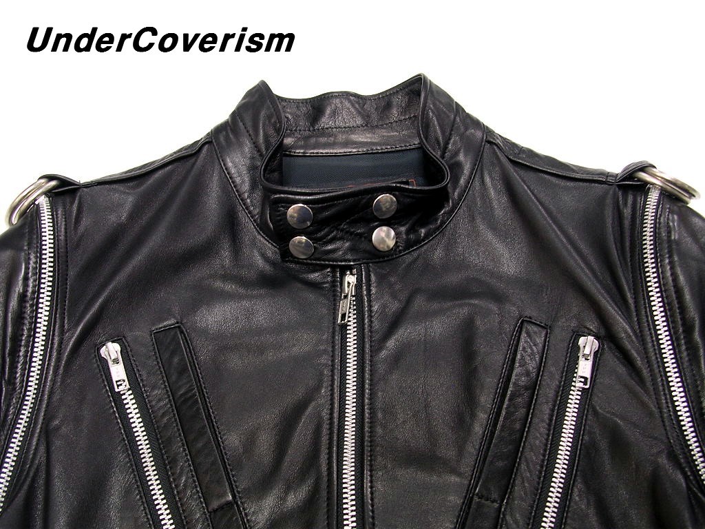 UNDERCOVERISM◇07AW/Purple期/レザージャケット・ブルゾン/3/牛革/BLK