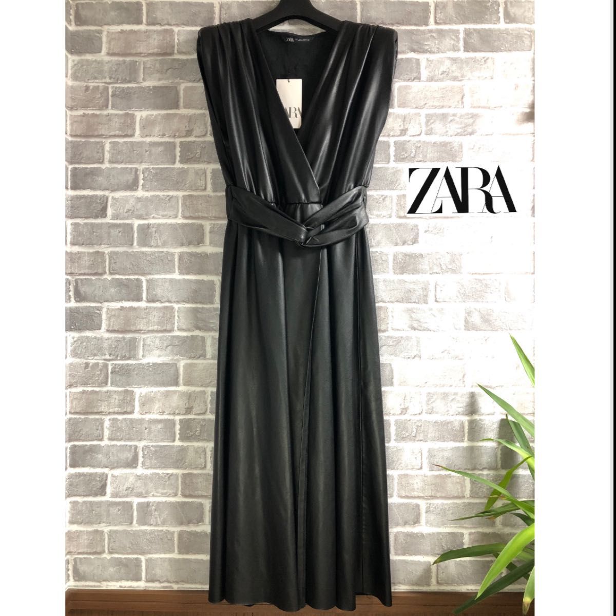 ZARA 新品タグ付き フェイクレザー ロングワンピース|Yahoo ZARA 新品タグ付き フェイクレザー ロングワンピース|Yahoo