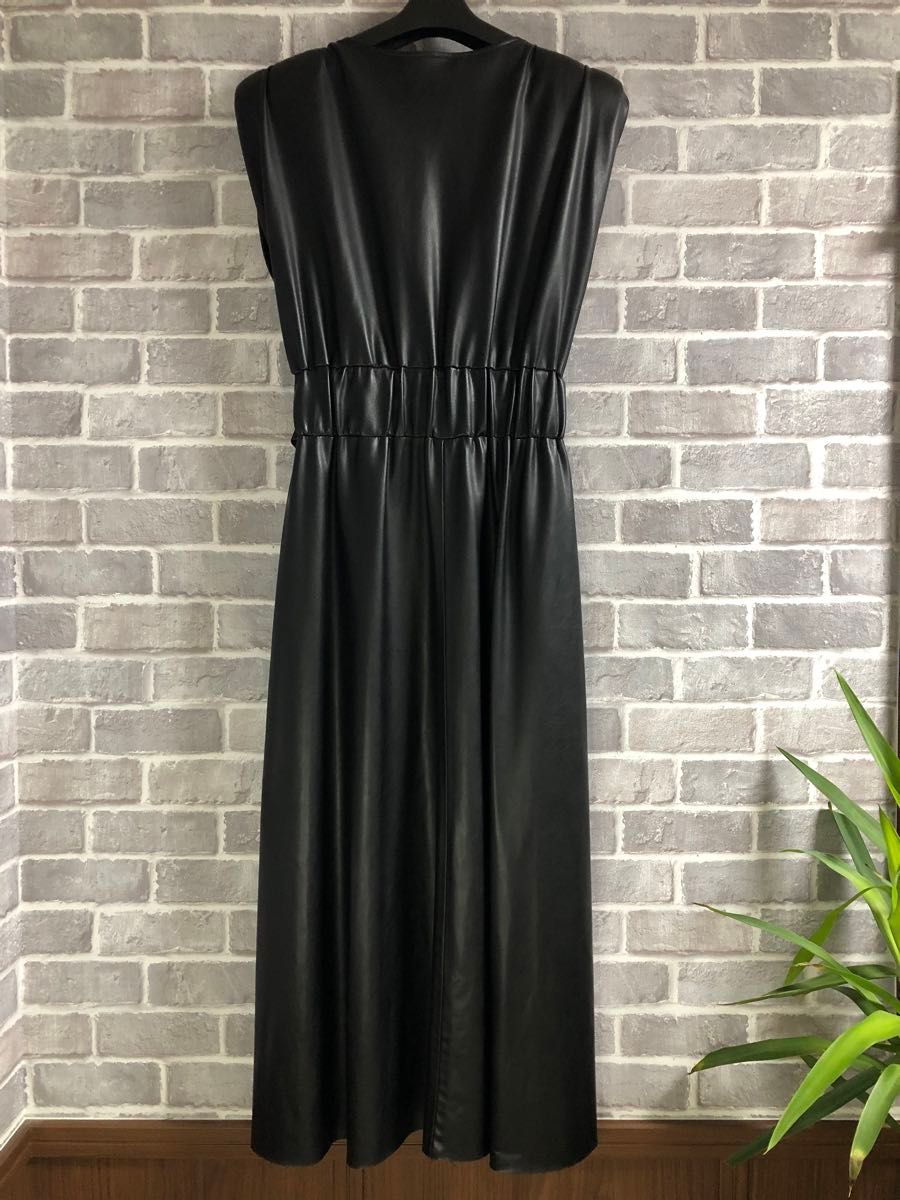 ZARA 新品タグ付き フェイクレザー ロングワンピース|Yahoo ZARA 新品タグ付き フェイクレザー ロングワンピース|Yahoo