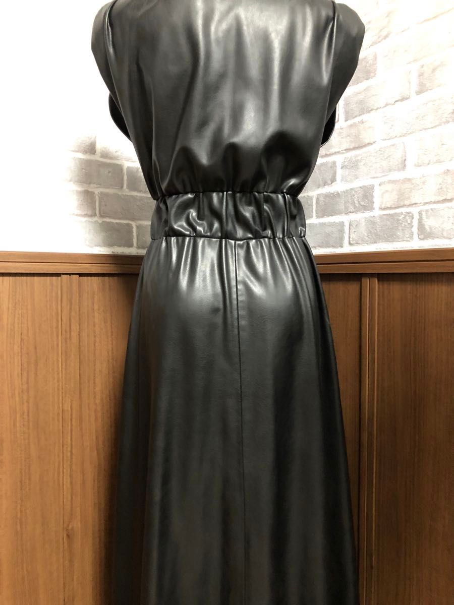 ZARA 新品タグ付き フェイクレザー ロングワンピース|Yahoo ZARA 新品タグ付き フェイクレザー ロングワンピース|Yahoo