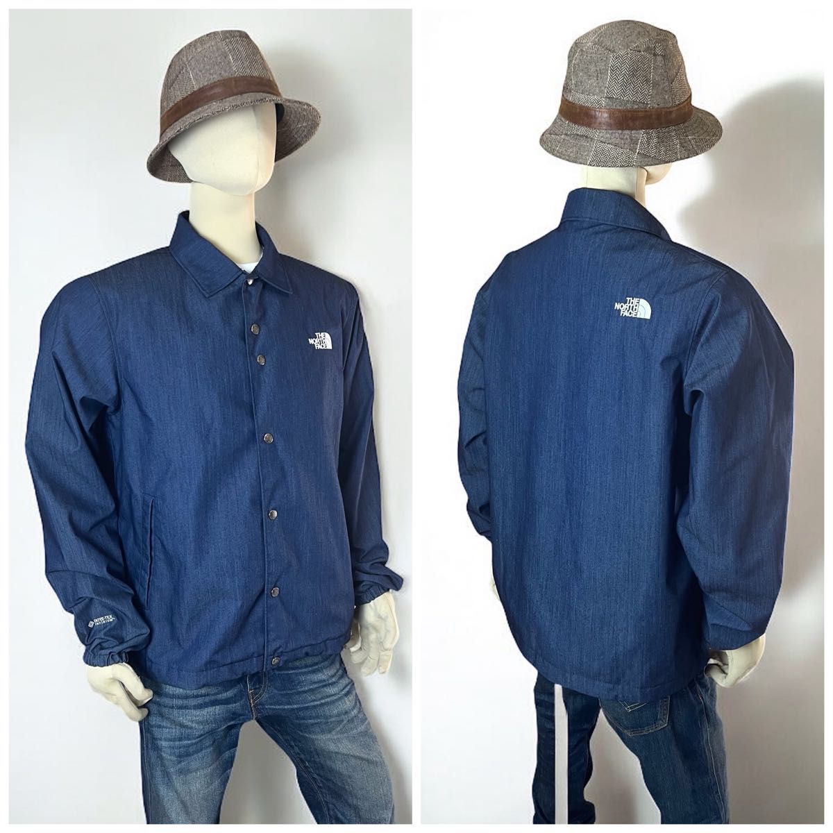 美品】THE NORTH FACE GTX DENIM COACH JACKET NP12042 ノース 美品】THE NORTH FACE GTX DENIM COACH JACKET NP12042 ノース