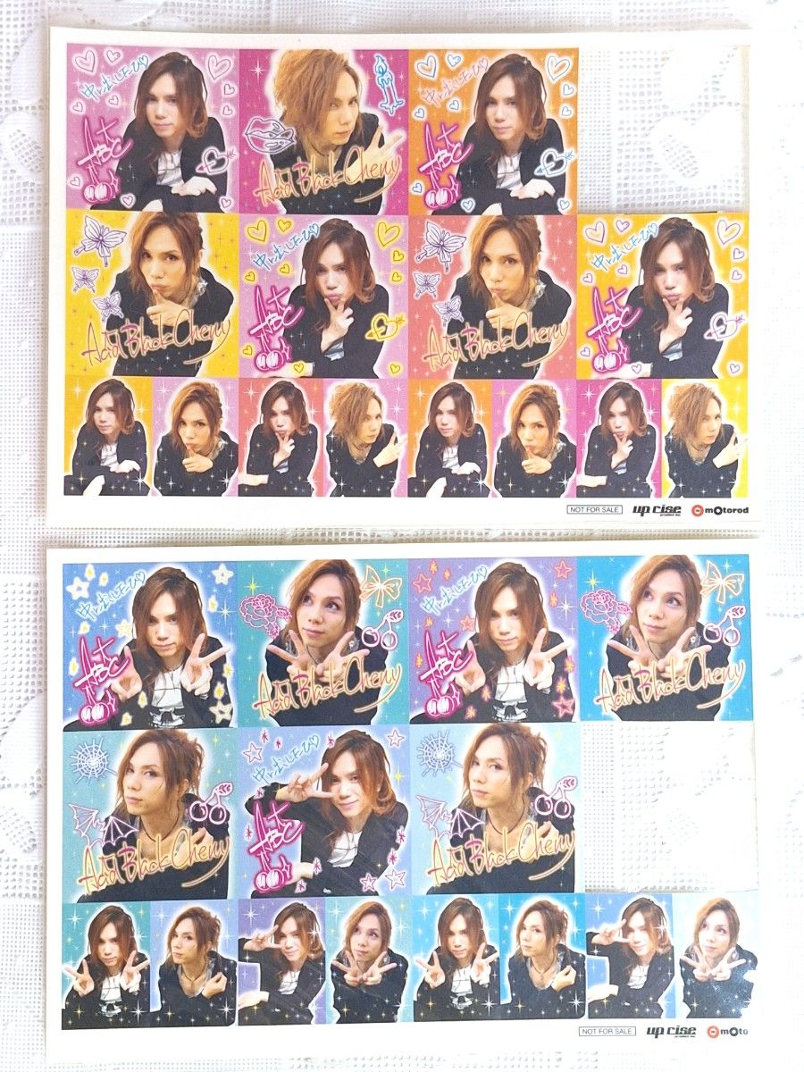 Acid Black Cherry プリクラ 2種 Acid Black Cherry プリクラシール タイプA タイプB 2枚セット