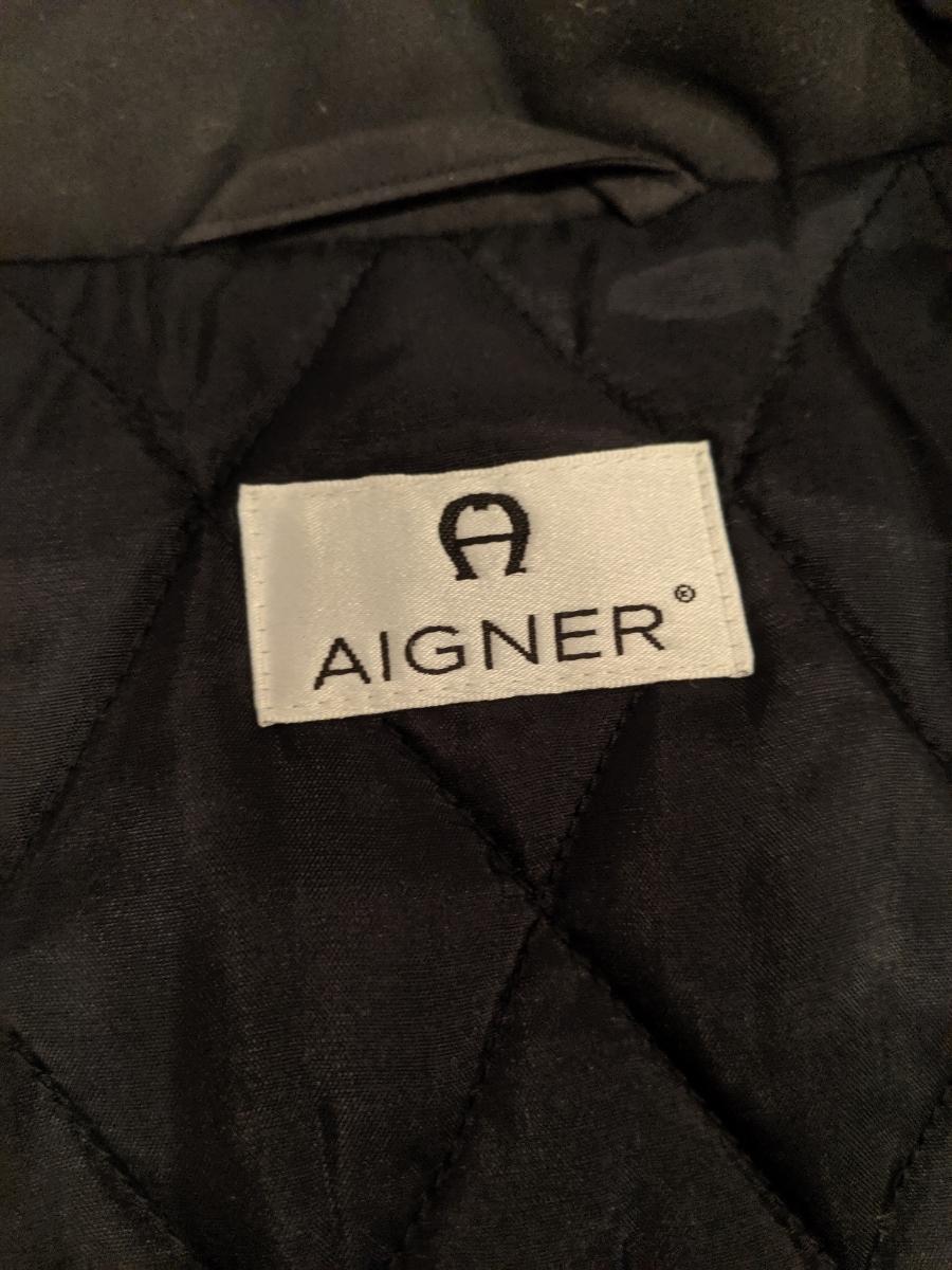 【美品】AIGNER アイグナー　アウター　ロングコート　チャコールグレー　サイズ44_画像3